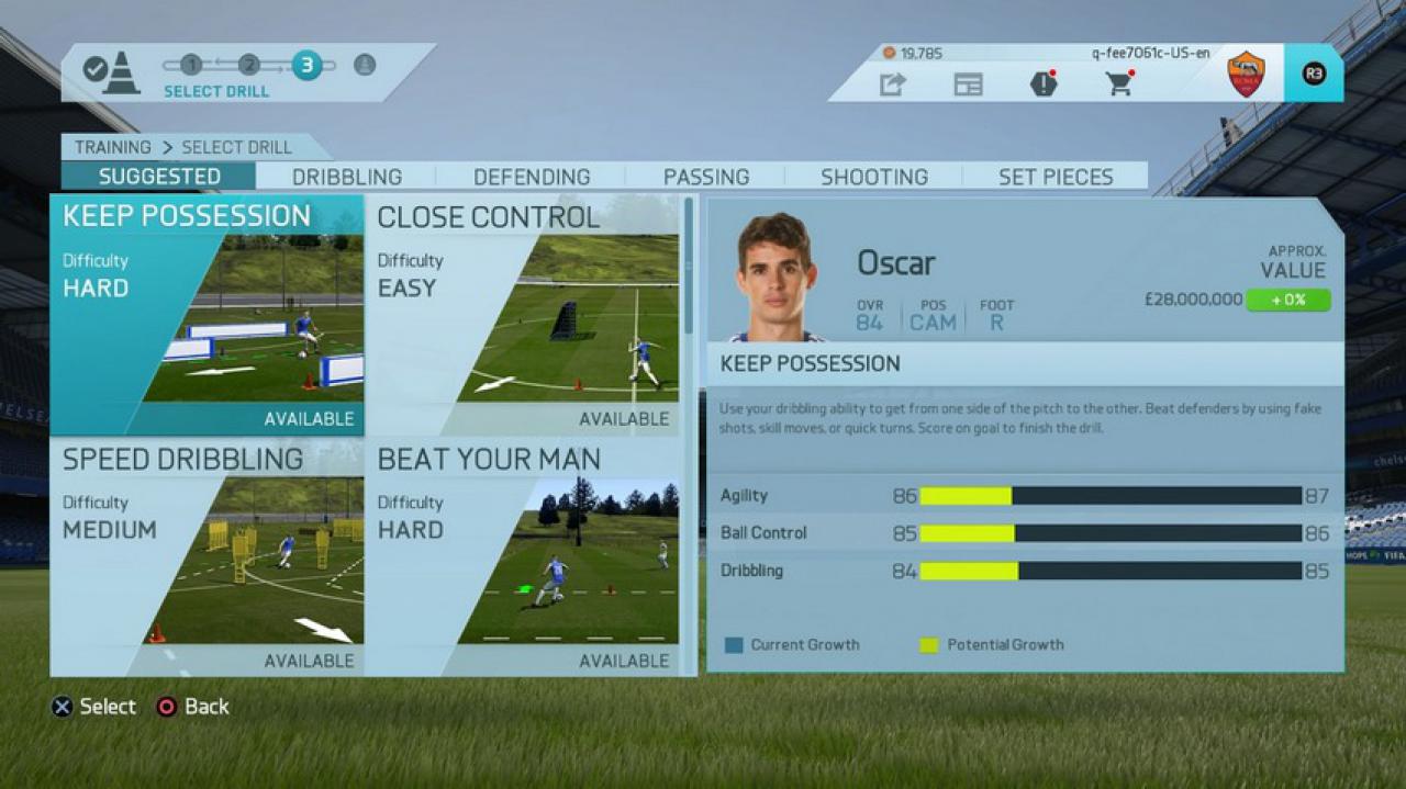 [05/08/2015] Das neue Overlay des FIFA 16 Karrieremodus präsentiert sich hell und frisch.