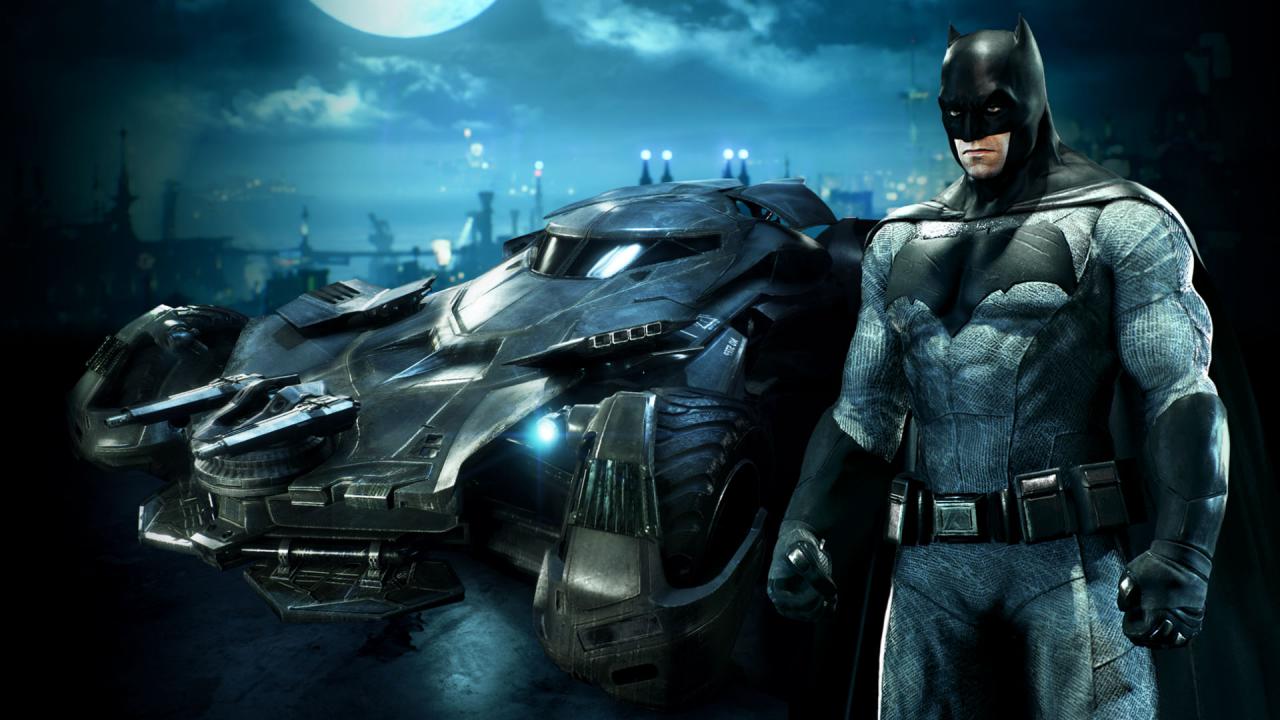 Batman mit Batmobil
