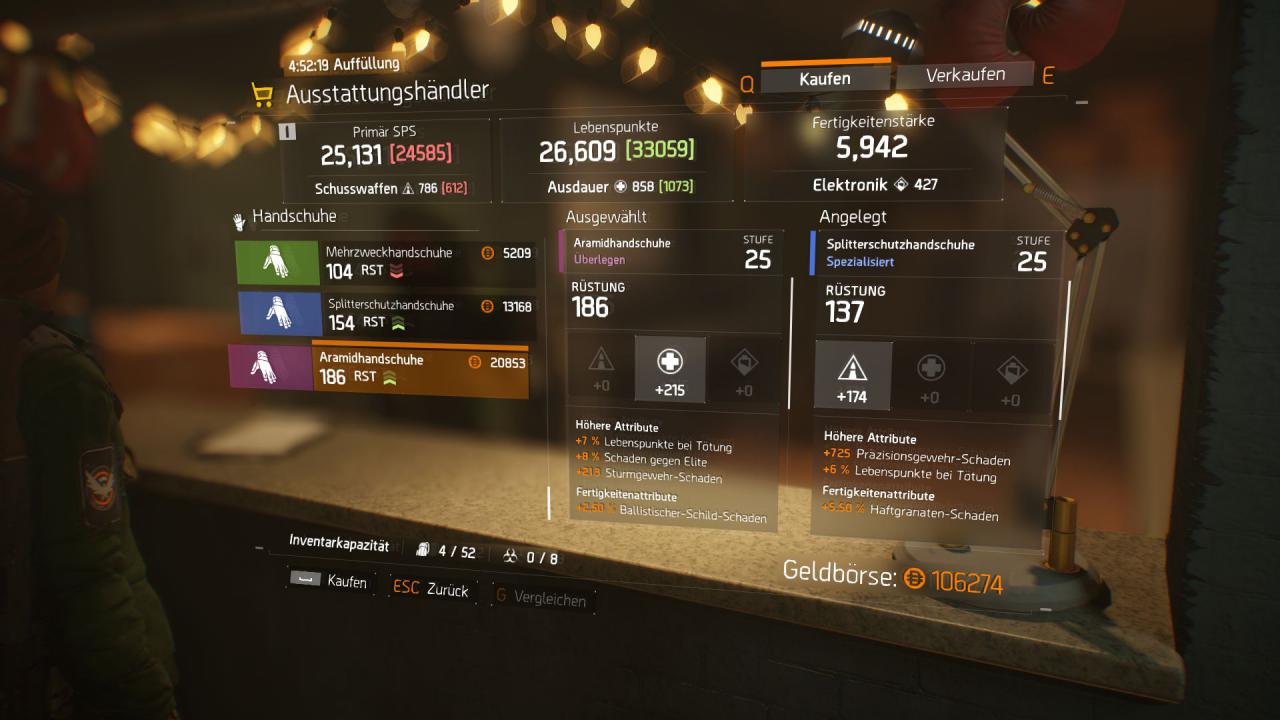 [10/03/2016] Für The Division 2 bitte mehr Komfort: Die Menüführung in Inventar & Co. war im Vorgänger verbesserungswürdig.