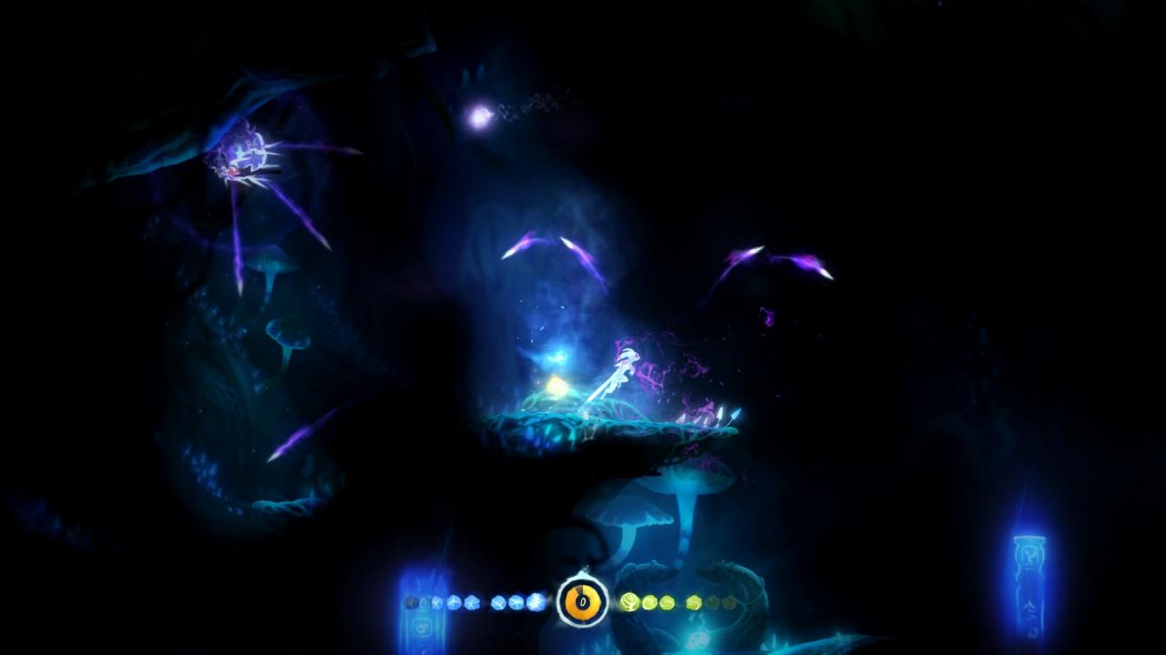 [05/05/2016] Ein Teil der neuen Levels ist in Dunkelheit gehüllt, nur gegnerische Geschosse erhellen die Umgebung.