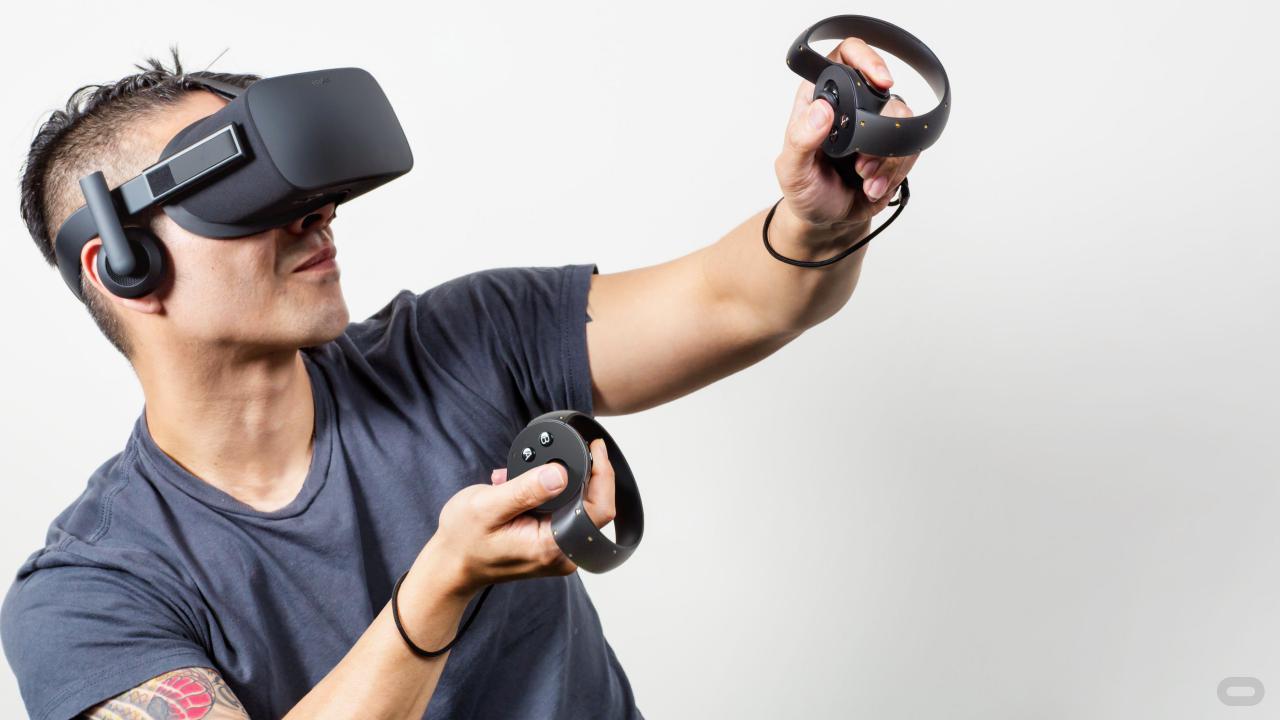 Steam: VR-Brille von Oculus Rift in Action.