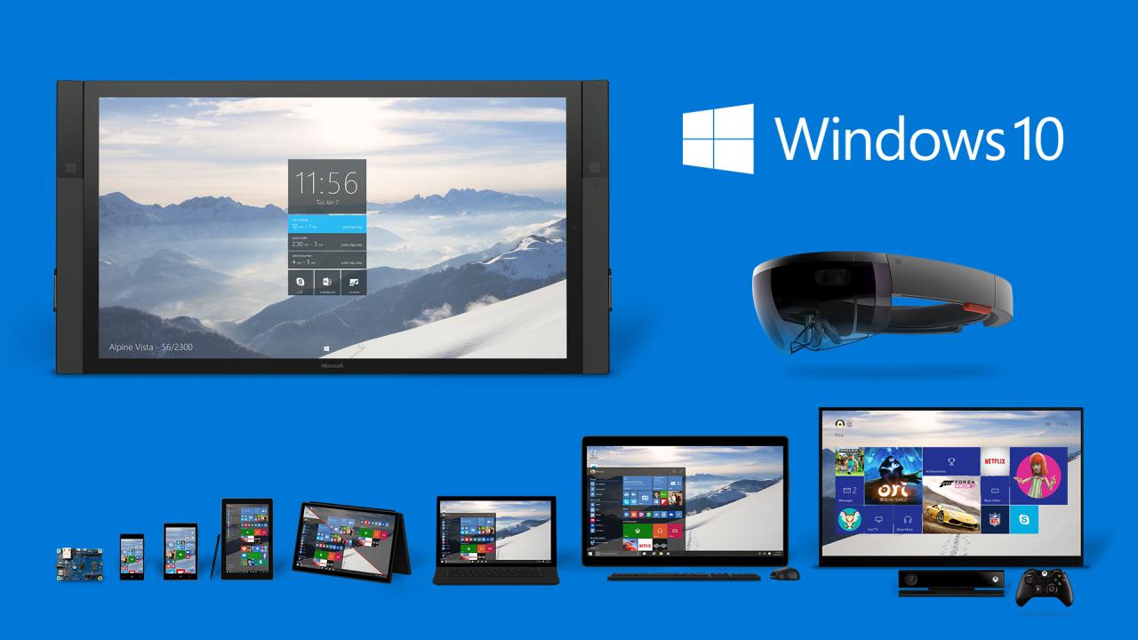 [29/07/2016] Die UWP-Apps sollen auf allen Windows-basierten Geräten funktionieren.