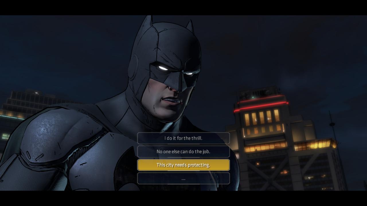 [04/08/2016] Dialogentscheidungen machen den spielerisch interessantesten Teil von Telltales Batman aus.