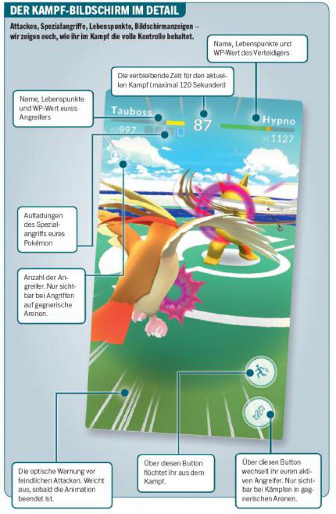 [18/09/2016] Pokémon GO: Der Kampf-Bildschirm