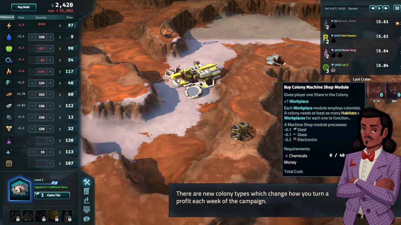 [31/10/2016] Offworld Trading Company (Mohawk Games)