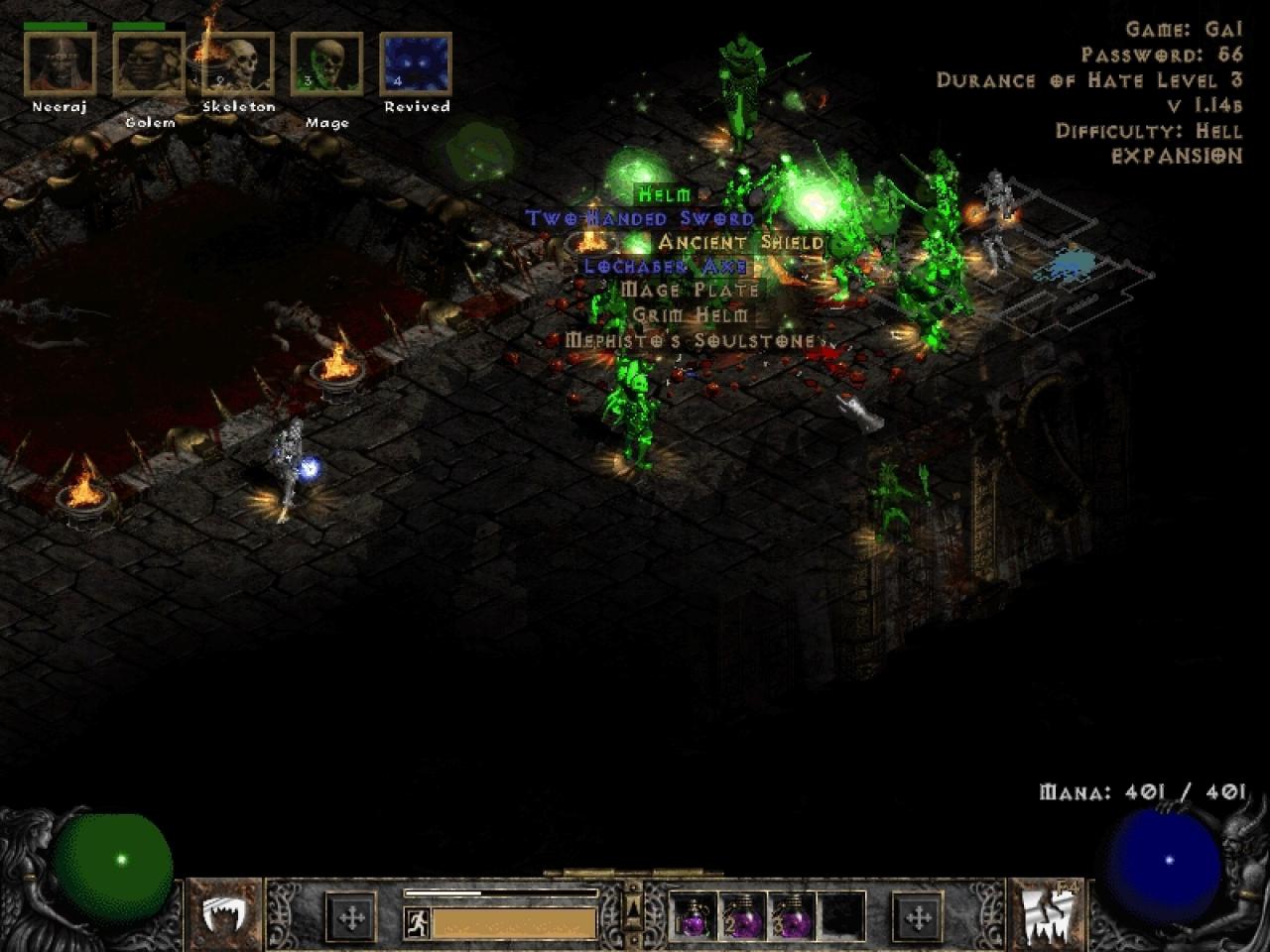 [23/12/2016] Wegweisend: Die zufallsgenerierten Beutestücke von Diablo 2 sind farblich klar nach Seltenheit sortiert.