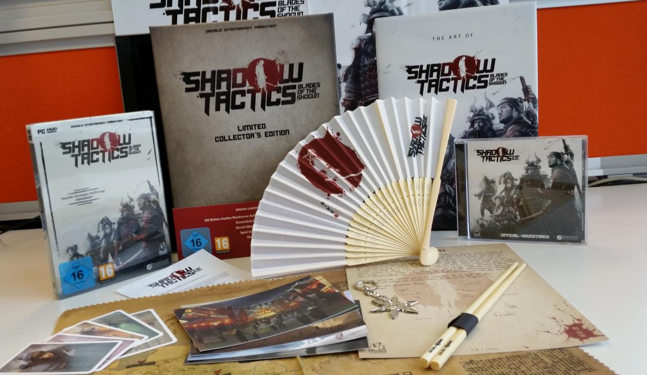 [07/12/2016] Auf einen Blick: Alle Inhalte der 70 Euro teuren Collector's Edition von Shadow Tactics