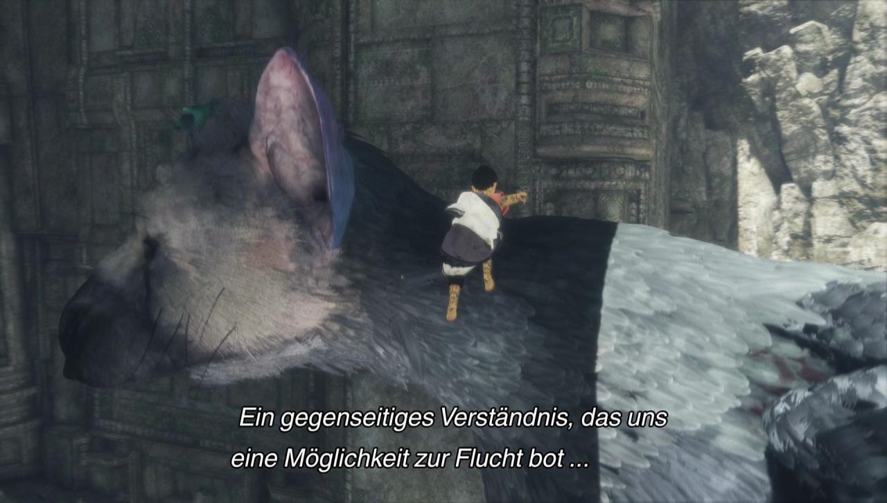 [05/12/2016] Die Darstellung von Trico ist definitiv das optische Highlight im Spiel.