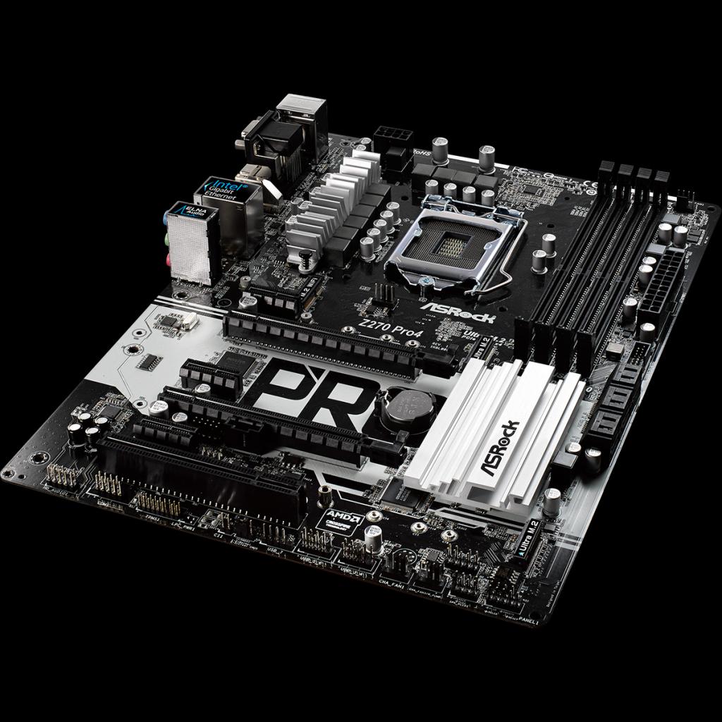 [19/01/2017] Ein ASRock Z290 Pro4 - Sockel 1151, aber nicht kompatibel zu neueren Sockel 1151-CPUs, die zur Unterscheidung mit Sockel 1151 v2 bezeichnet werden.