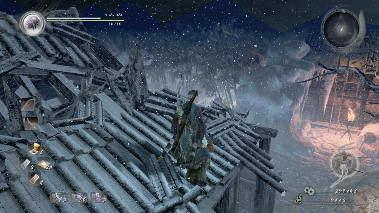 [01/02/2017] Zwar mag Nioh nicht per se wunderschön sein, die Level sind zum großen Teil dennoch sehenswert. Dieser verschneite Tempel etwa sieht doch wirklich nicht übel aus!