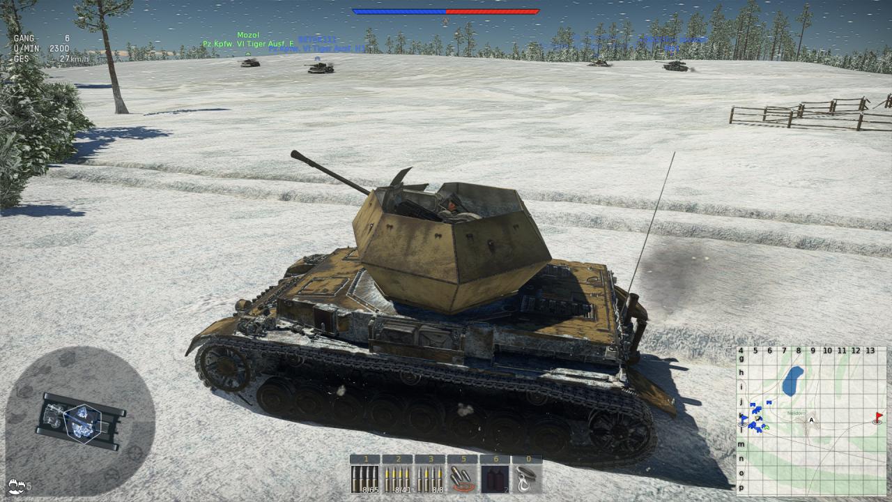 [03/02/2017] Vor allem in den Panzergefechten sehen die Winterlandschaften eher trist aus.