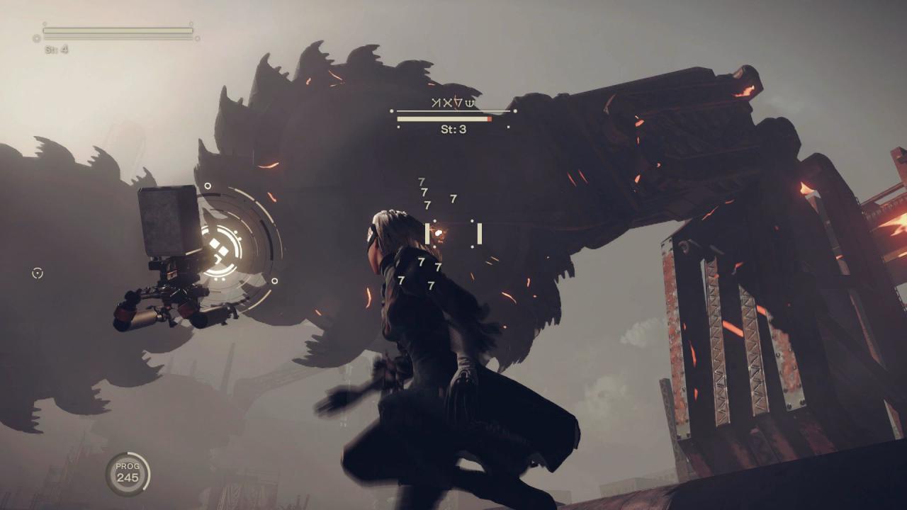 [07/03/2017] Vorsicht, scharf: Die Sägeblätter zerhäckseln euch im Nu. Hier zahlt es sich aus, wenn ihr das präzise Ausweichen verinnerlicht habt, das an das gleiche System in Bayonetta erinnert.