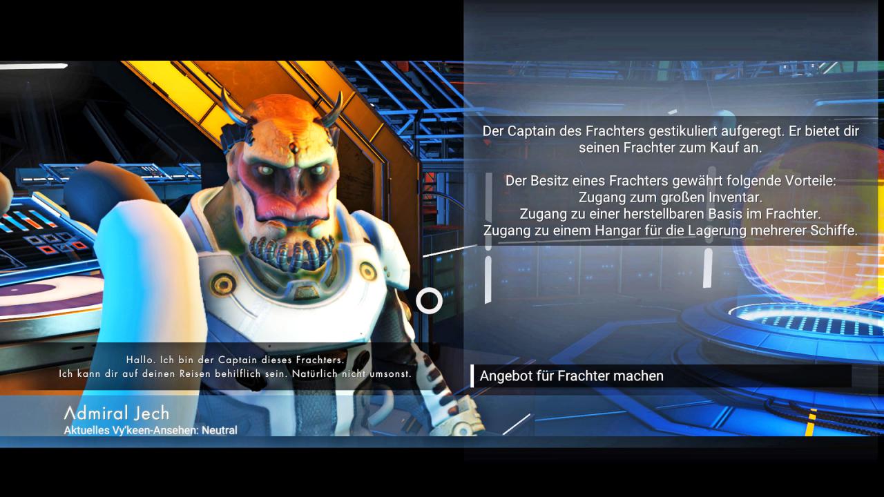 [27/03/2017] Geschäftsmänner/-frauen/-aliens: Irgendwie wollen alle Captains ihre Frachter loswerden - umso besser für euch, denn diese bieten euch viele Vorteile.