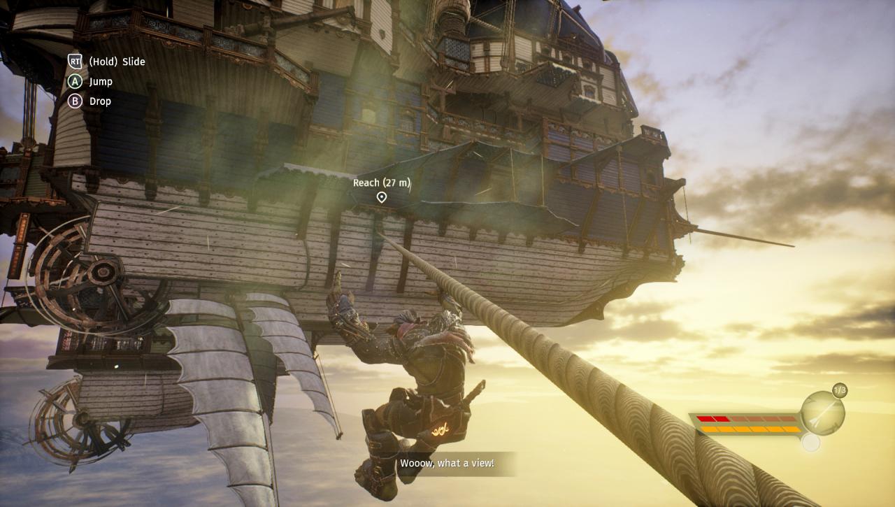 [13/03/2017] So geschickt wie die Helden aus Assassin's Creed kraxelt Styx nicht durch die Levels, verfügt aber auch über einige akrobatische Fähigkeiten.