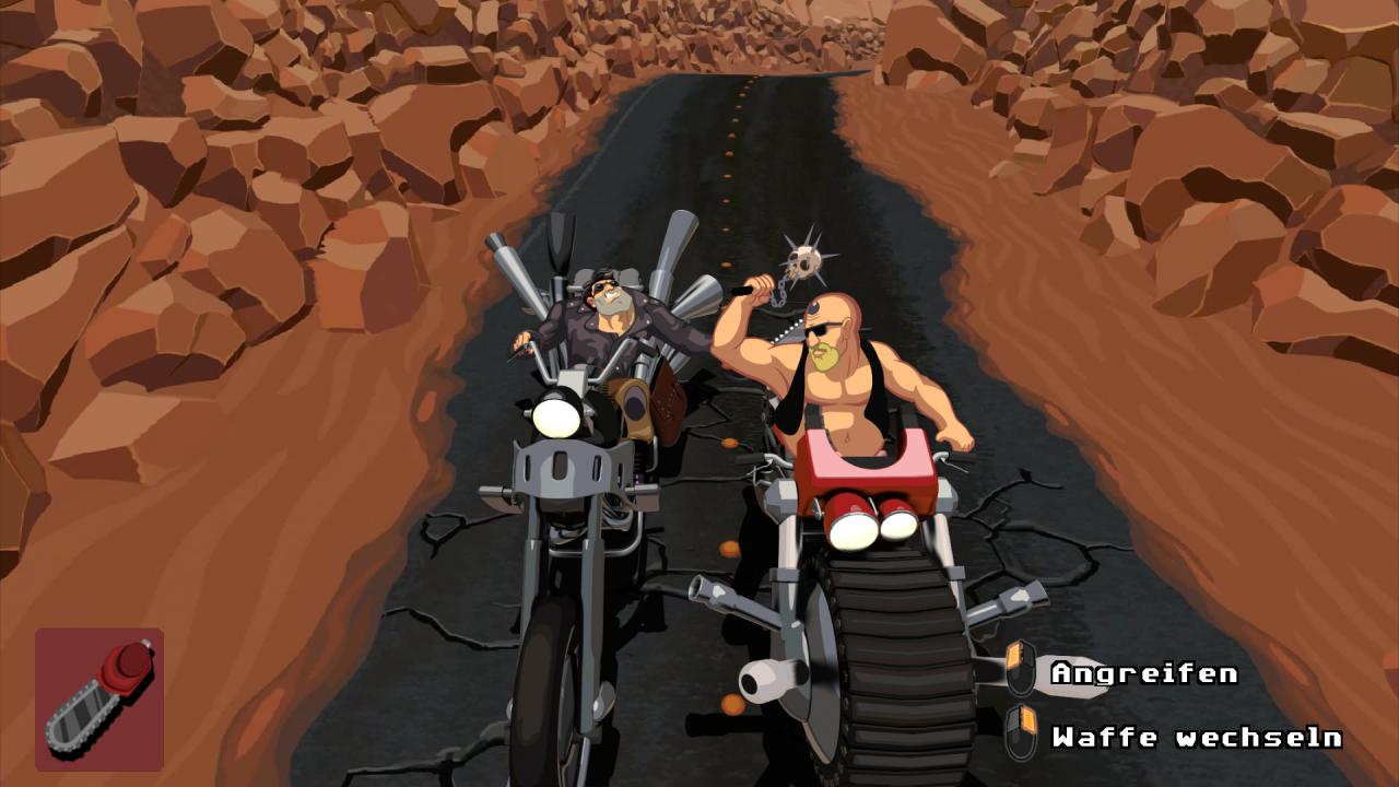 [19/04/2017] Die Actionsequenzen, bei denen ihr euch mit anderen Bikern prügeln müsst,um Ausrüstung oder Waffen zu bekommen, gehören nicht zu den besten Elementen im Spiel.