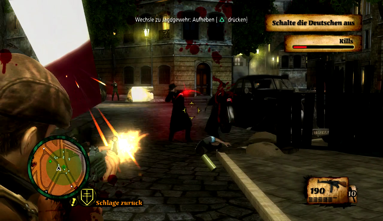 [09/05/2017] In manchen Szenen dürft ihr nicht schleichen, sondern müsst euer Gewehr auspacken und offen gegen die Besatzer vorgehen.
