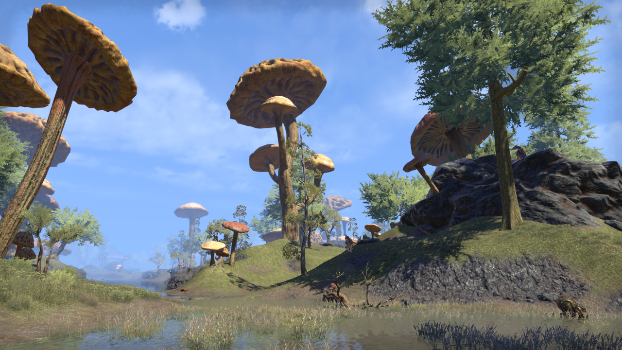 [06/06/2017] TESO: Morrowind - Riesenpilze trifft man entlang der Bitterküste von Vvardenfell.