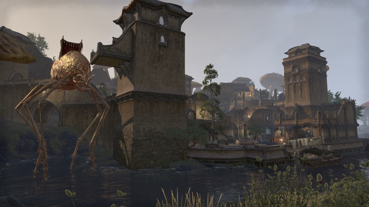 [06/06/2017] TESO: Morrowind - Nach Suran gelangt ihr beispielsweise mit einem Schlickschreiter recht bequem.