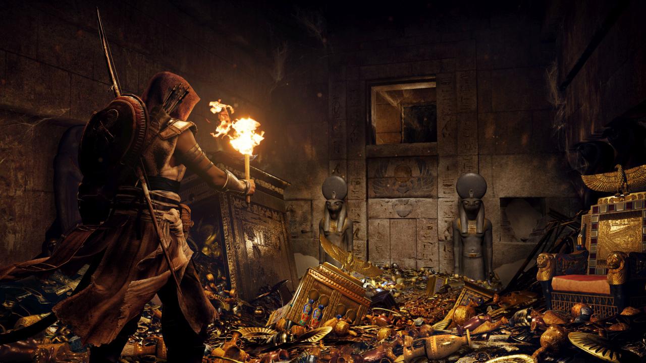[12/06/2017] In Assassin's Creed Origins erkundet ihr Grabkammern - wohl inklusive knackiger Rätsel und fieser Fallen.