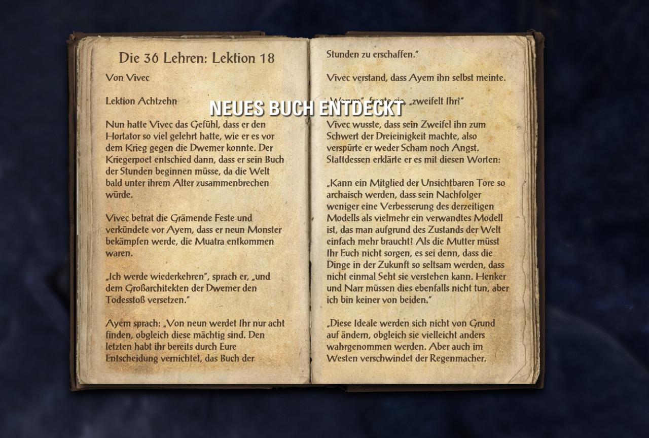 [16/06/2017] TESO: Morrowind: Alle 36 Lektionen von Vivec in Vvardenfell - Guide