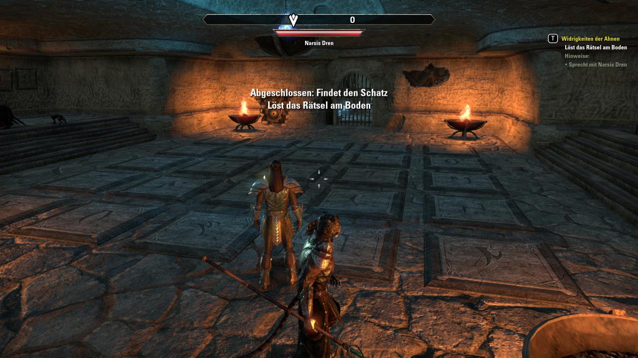 [14/06/2017] TESO: Morrowind: Widrigkeiten der Ahnen - Mhm, die Tür öffnet sich nur, wenn wir die richtigen Bodenplatten betreten.