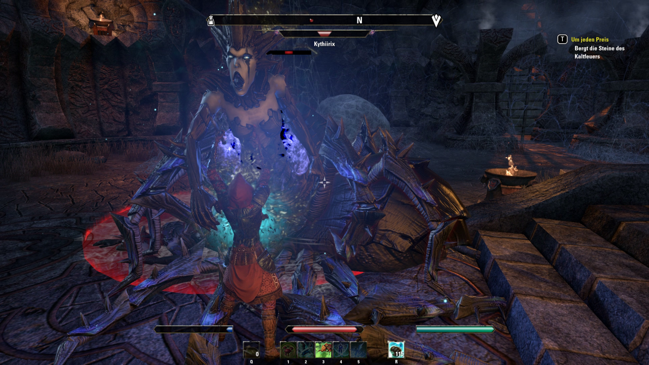 [04/06/2017] TESO Morrowind: Dank seiner Fähigkeiten erweist sich der Hüter auch bei Bosskämpfen als agiler Held.