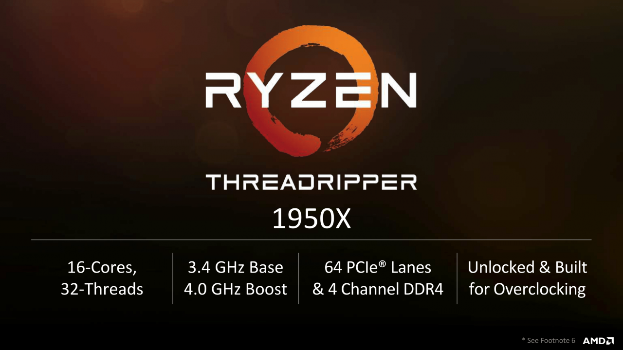 [31/07/2017] AMD Ryzen Threadripper 1950X