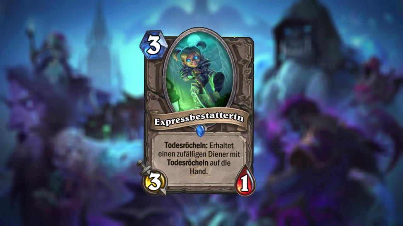 [06/07/2017] Hearthstone: Ritter des Frostthrons - Expressbestatterin