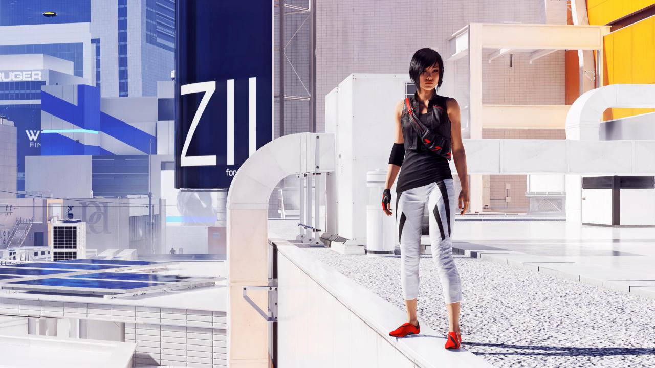 [28/07/2017] Globale Beleuchtung mit gut sichtbarer Farbübertragung in Mirror's Edge Catalyst.