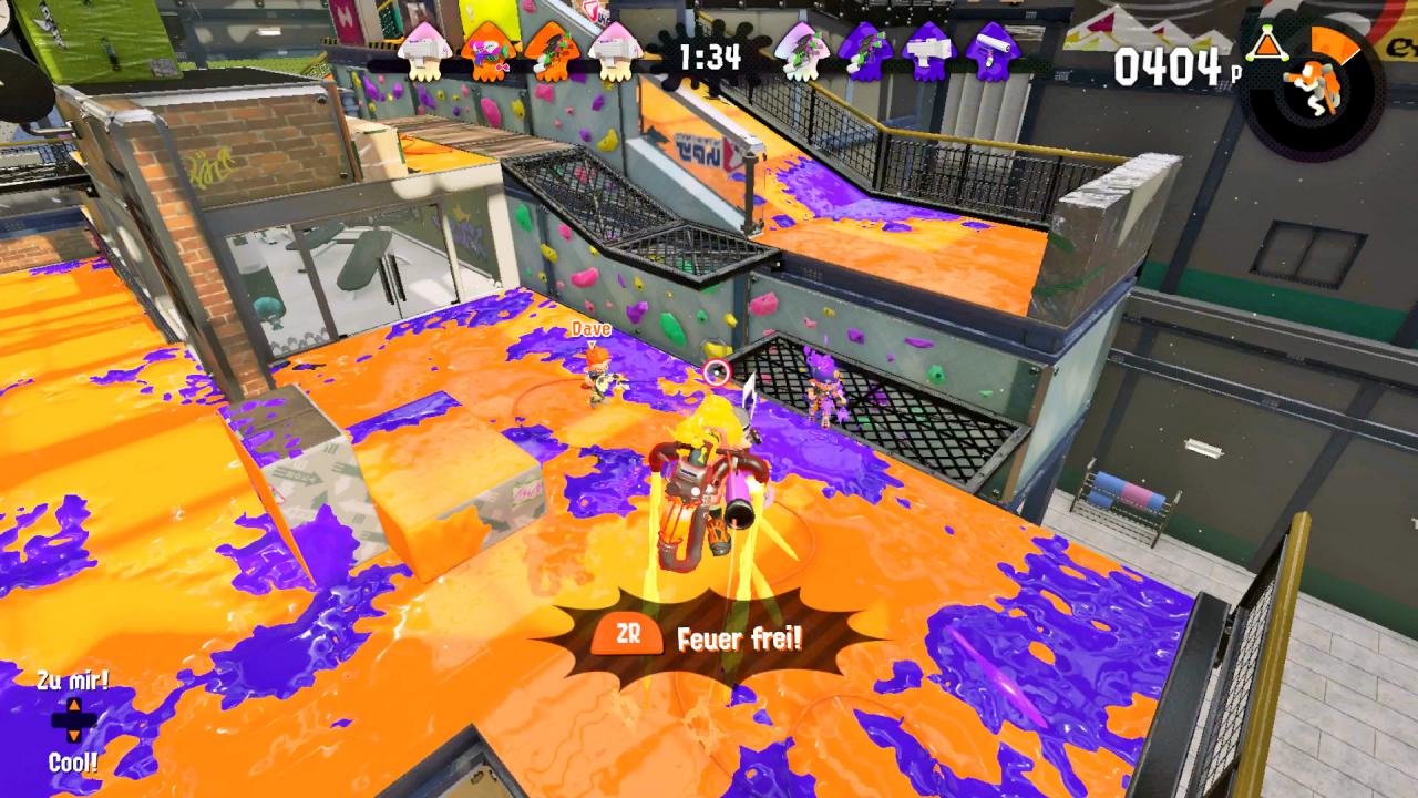 [18/07/2017] Nur wer fleißig den Boden einfärbt, füllt seine Spezialwaffenleiste. Die Superwummen wurden für Splatoon 2 komplett neu gestaltet und sind sehr abwechslungsreich.