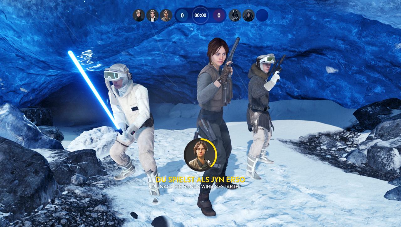 [26/07/2017] Entweder in speziellen Spielmodi oder ansonsten zu ausgewählten Zeitpunkten konnte man in Teil 1 als Held antreten. (Battlefront 1)