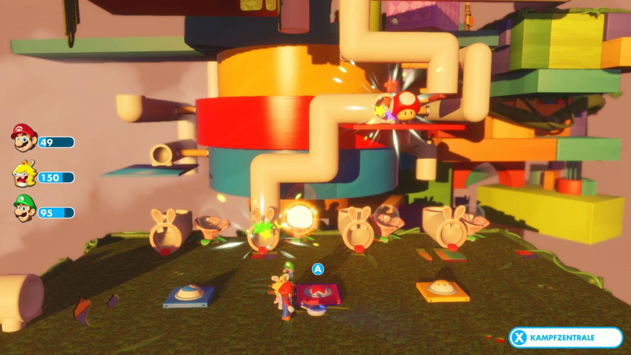 [31/08/2017] Das Leveldesign von&nbsp;Mario + Rabbids: Kingdom Battle ist durchgehend großartig, es wimmelt nur so vor Details und verrückten Ideen.