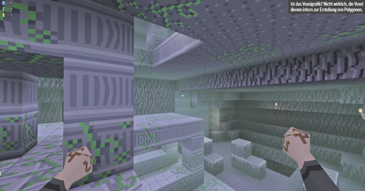[11/08/2017] Ist das Voxelgrafik? Nicht wirklich, die Voxel dienen intern zur Erstellung von Polygonen.