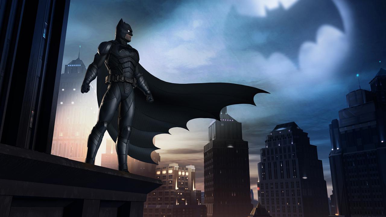 Batman über den Dächern Gothams.
