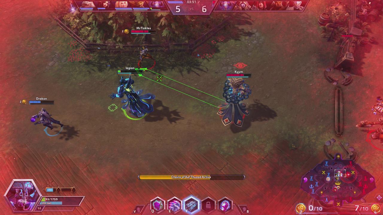 [08/09/2017] Als Kel'Thuzad ketten wir zwei Verfolger aneinander, so gelingt uns im letzten Moment die Flucht.
