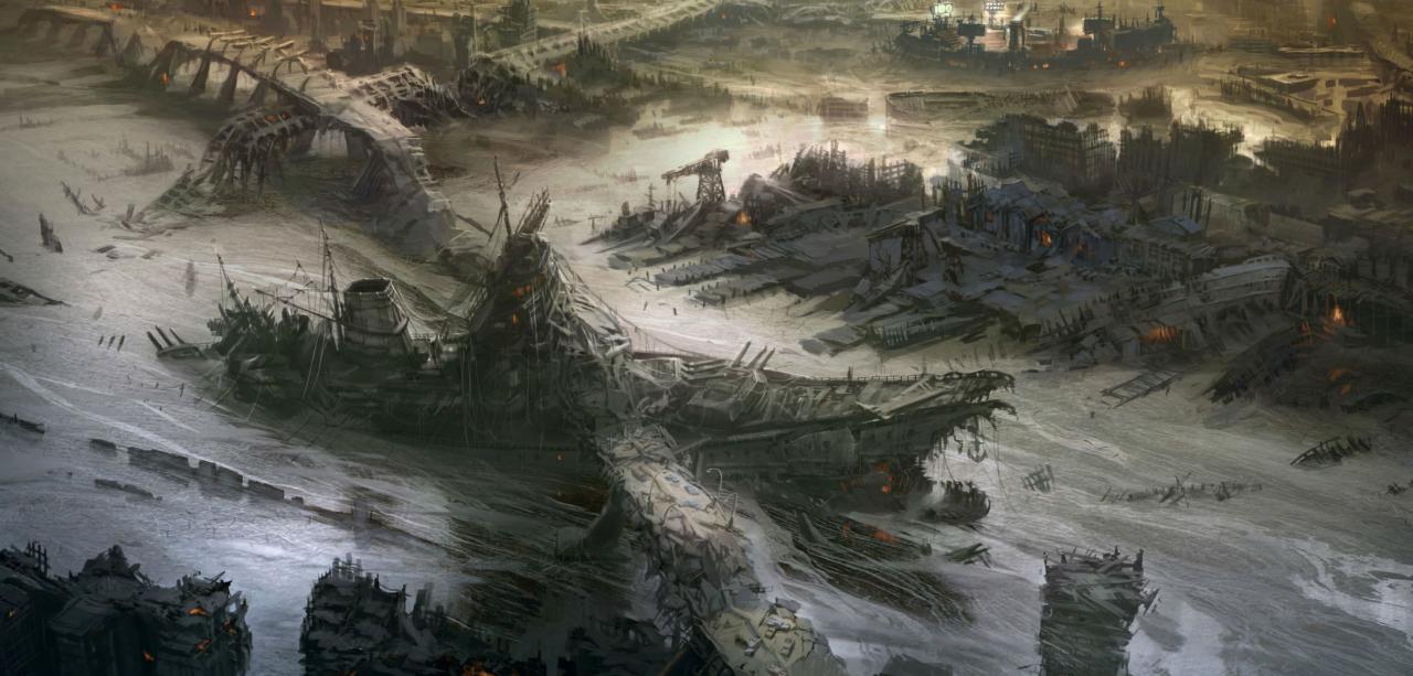 [28/09/2017] Auch Fallout 4 war einst etwas ausgedehnter und anders gedacht. Die USS Riptide, die in einer Brücke vor Diamond City steckt, sollte ursprünglich kein kleiner Schlepper sein, sondern ein ausgewachsenes Kriegsschiff. Auch ein Unterwasser-Bunker war zeitweise geplant.