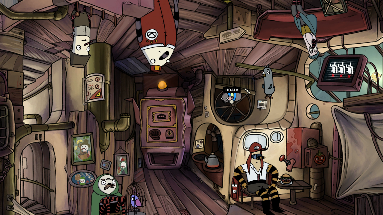 [01/09/2017] Im 2D-Adventure The Inner World 2 muss Flötennase Robert erneut mit Rebellin Laura und Taube Hack seine Heimat Asposien vor einem fiesen Bösewicht retten.&nbsp; (14)