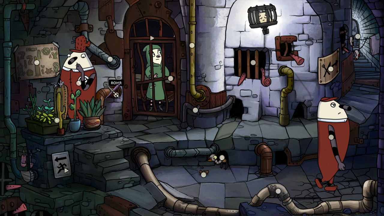 [01/09/2017] Im 2D-Adventure The Inner World 2 muss Flötennase Robert erneut mit Rebellin Laura und Taube Hack seine Heimat Asposien vor einem fiesen Bösewicht retten.&nbsp; (9)