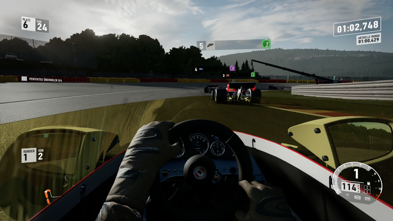 [05/10/2017] Mit dem McLaren M23 über Spa-Franchorchamps heizen ist ein echtes Fest.