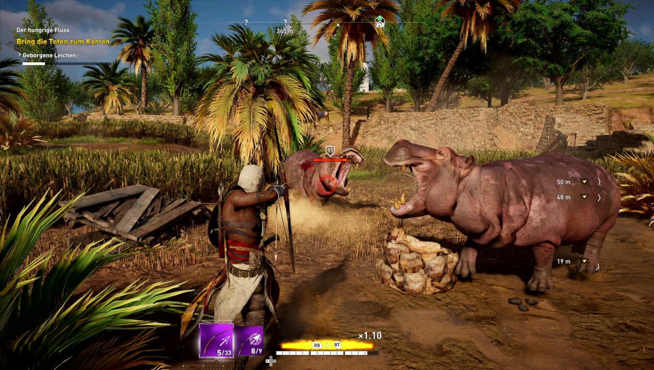 [26/10/2017] Alle Gegner in AC: Origins besitzen ein Level. Auch die Tiere, die ihr zwecks Crafting jagt!