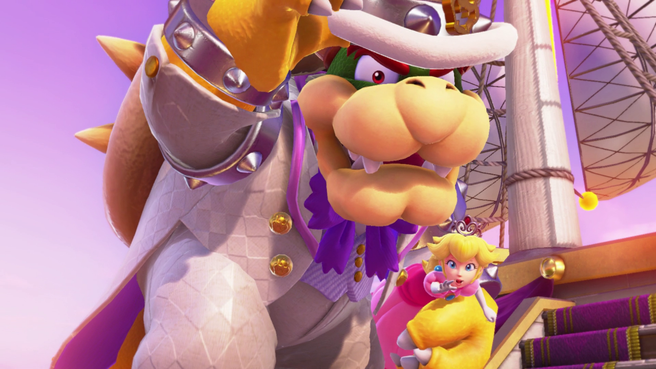 [26/10/2017] Die Story bietet das, was man sich von Super Mario erwartet: Bowser entführt Peach und der pummelige Held macht sich auf, sie zu retten.