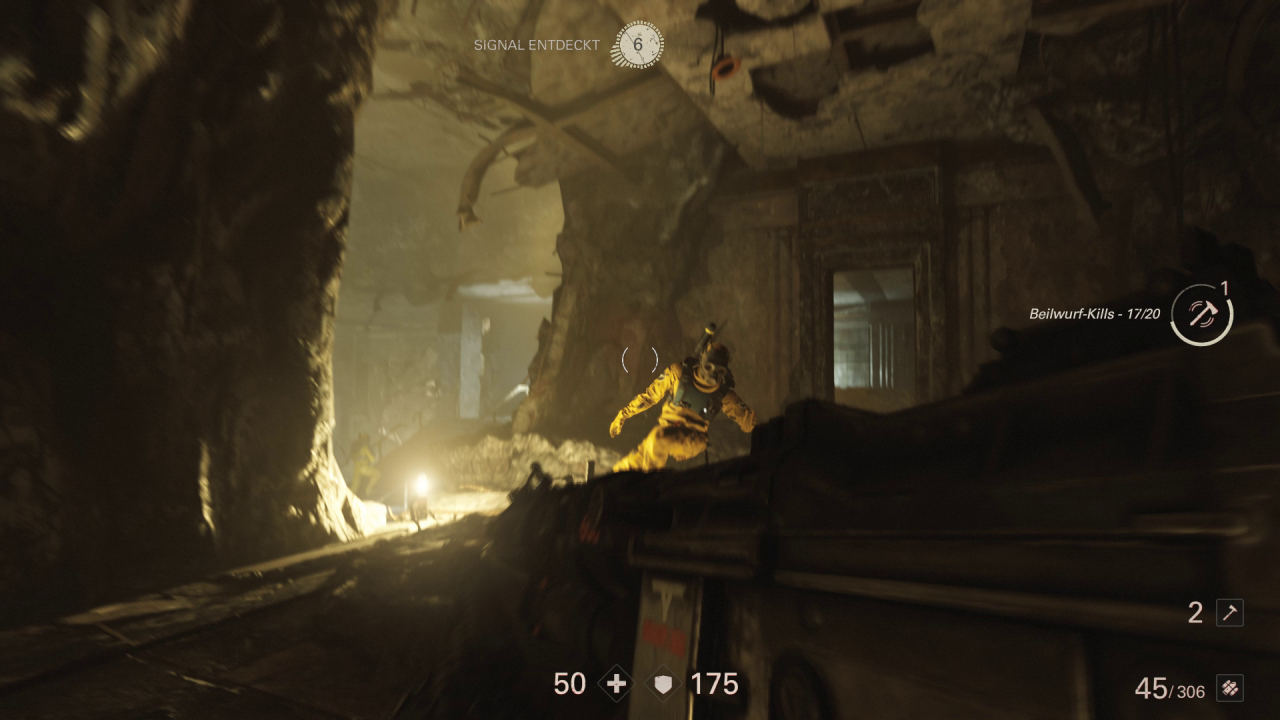 [29/10/2017] Wolfenstein 2: The New Colossus - Mithilfe unserer Beil-Attacken steigern wir den entsprechenden Skill