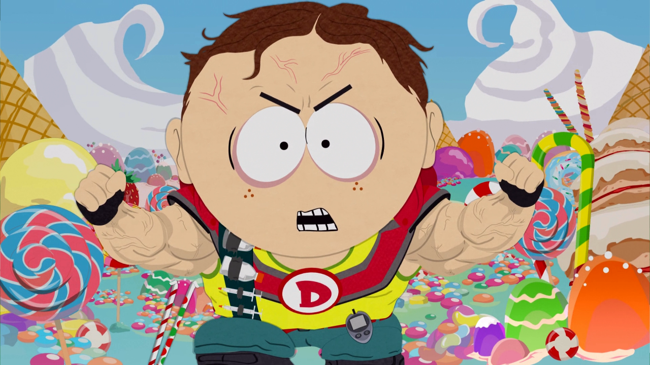 [16/10/2017] Superkraft: Jeder der Helden verfügt über einen Superangriff. Hier zu sehen: Captain Diabetes.
