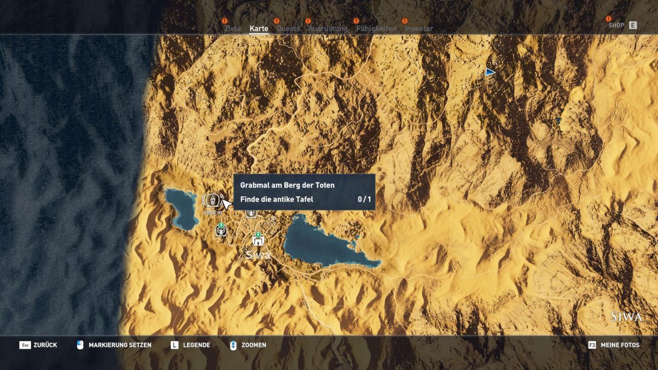 [07/11/2017] Assassin's Creed Origins-Komplettlösung: Alle Gräber-Locations im Gebiet 