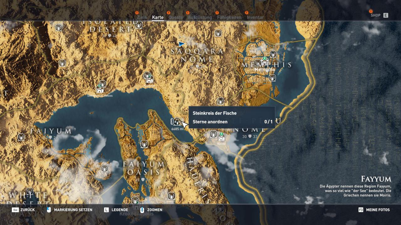 [07/11/2017] Assassin's Creed Origins-Komplettlösung: Alle Stone-Circle-Locations - Steinkreis der Fische