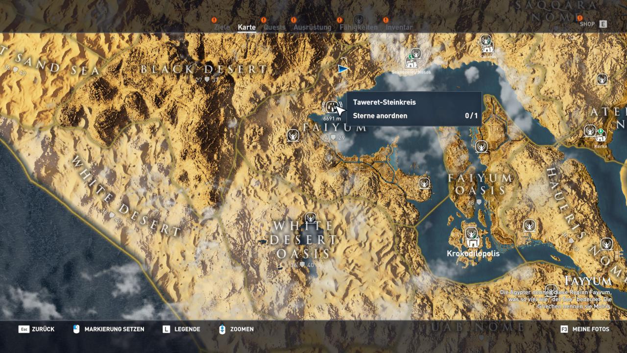 [07/11/2017] Assassin's Creed Origins-Komplettlösung: Alle Stone-Circle-Locations - Taweret-Steinkreis