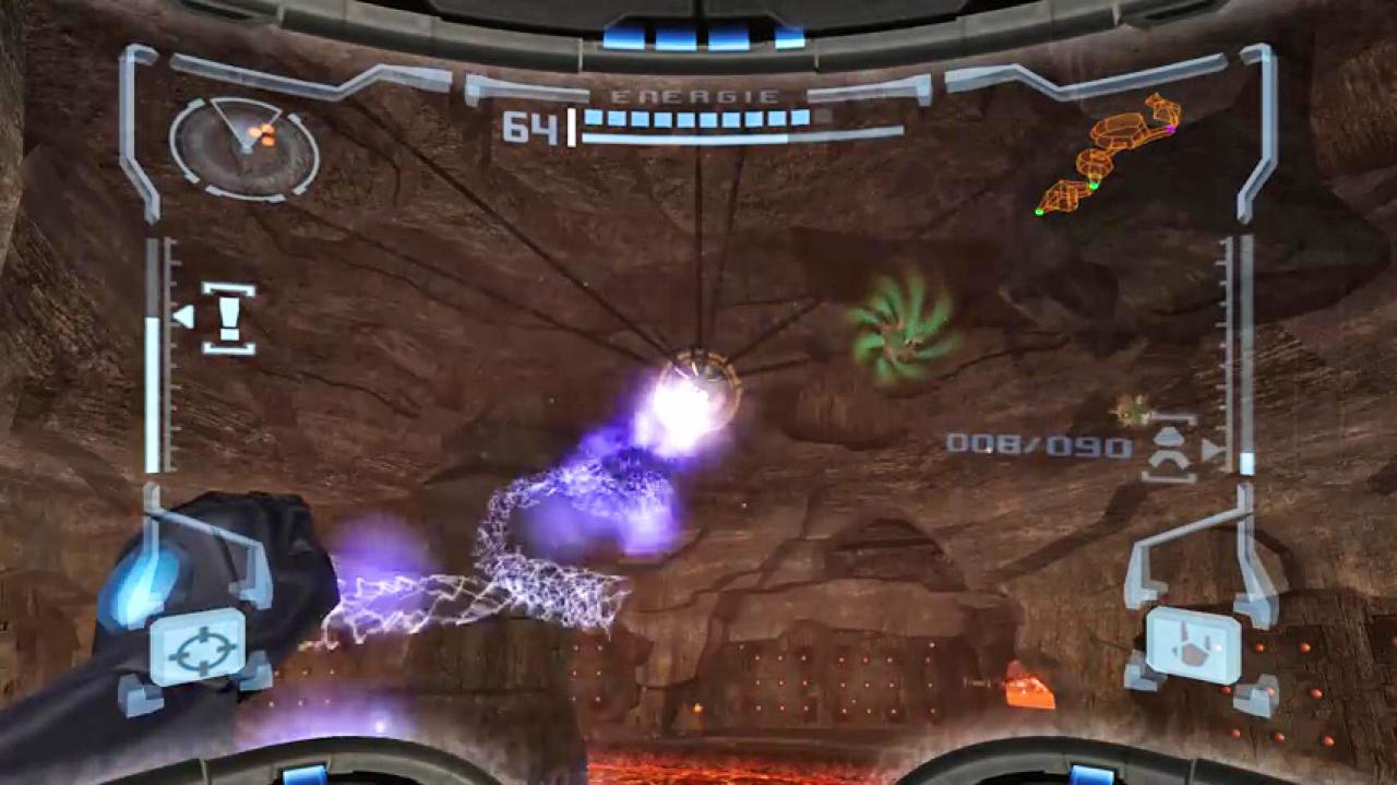 [08/11/2017] Auf die klassichen Moves wie den Grapple Beam müsst ihr in Metroid Prime trotz der dritten Dimension nicht verzichten. Die Umsetzung ist sehr gut gelungen.