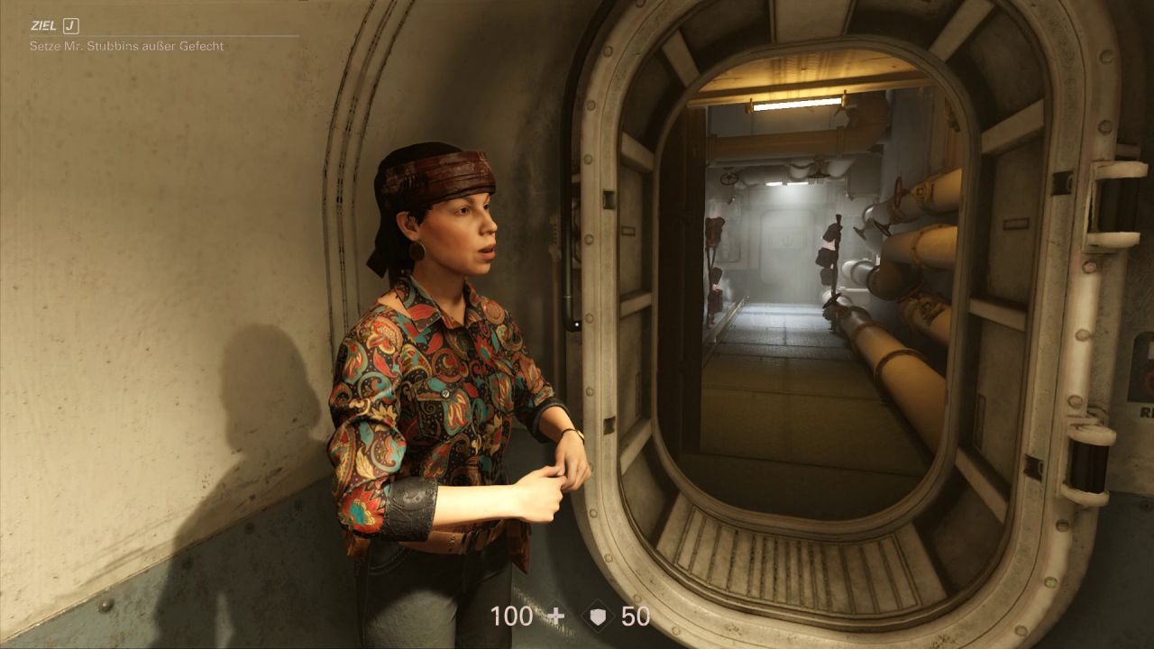 [08/11/2017] Wolfenstein 2: The New Colossus NPC Irina Yakova ist die Ansprechpartnerin für die Upgrade-Quest zum Schlachtenläufer.