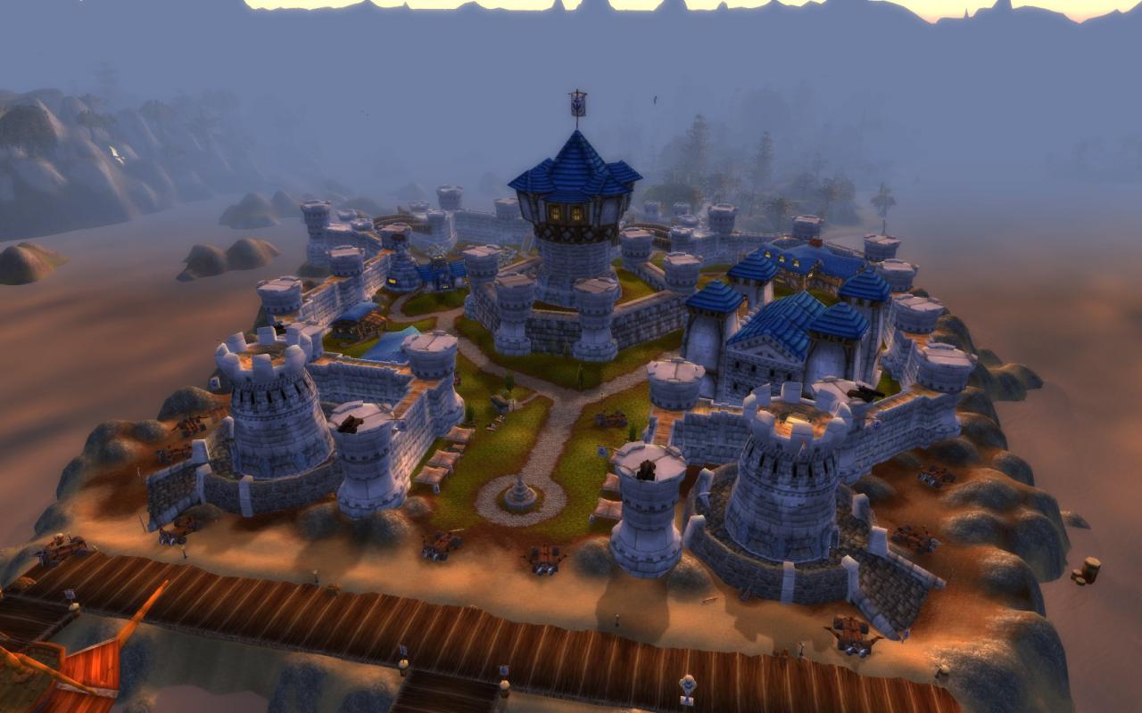 [08/11/2017] So sieht die Stadt Theramore im MMO World of WarCraft aus.