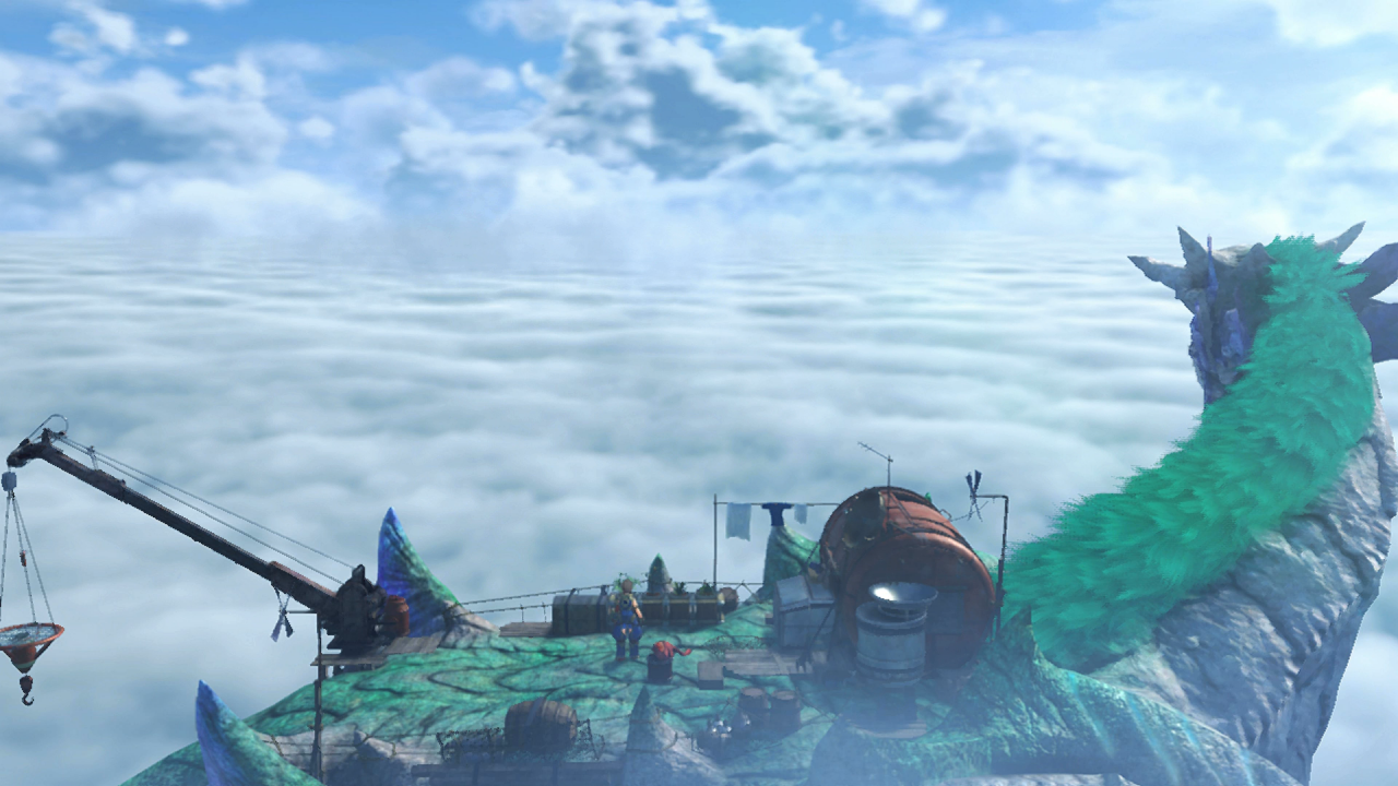 [30/11/2017] In Xenoblade Chronicles 2 leben die Menschen auf lebendigen Titanen, die sich im Wolkenmeer aufhalten. Manche davon haben die Größe ganzer Kontinente.